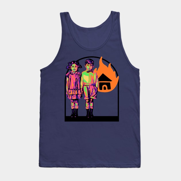 Creepy Kids Burn Stuff Tank Top by Slightly Unhinged